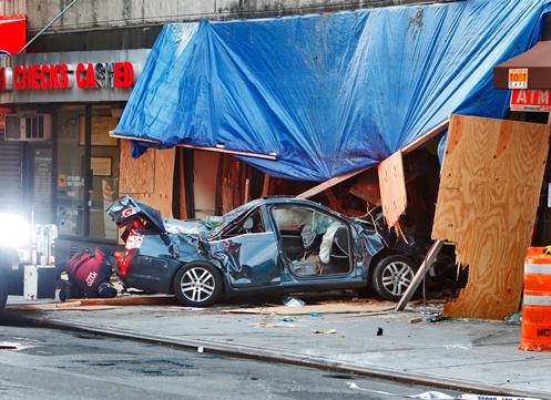Car Crash In Long Island City