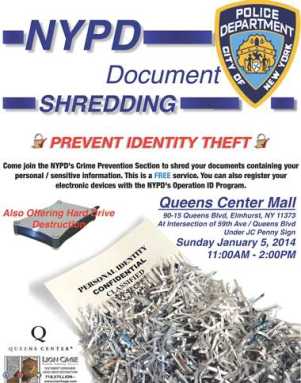 nypd shredding