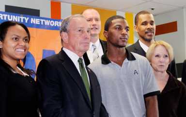 Bloomberg touts prison record