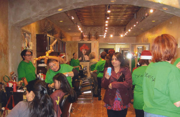 Boro salon treats youth to makeovers at holiday season