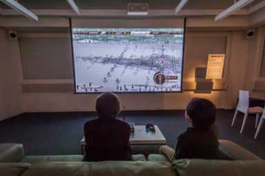 Moving image museum plays ball