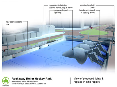 City plans to start rebuilding Rockaway roller rink this fall