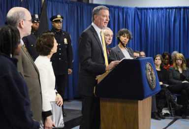 De Blasio releases Vision Zero plan for 25 mph limit