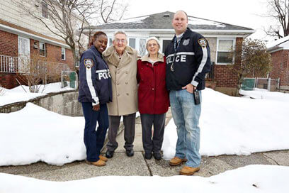 109th officers shovel out Whitestone couple’s car
