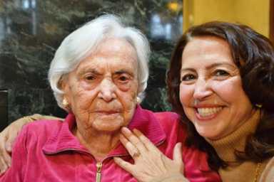 Mother and daughter, Maria Regina Lucarelli and Chiara Ceglian.