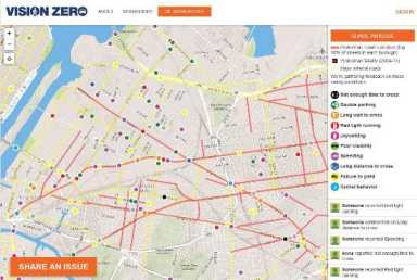 Vision Zero Map web
