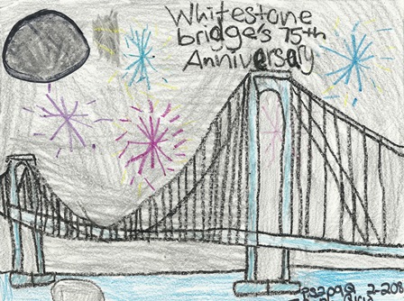 Whitestone Bridge drawing entry