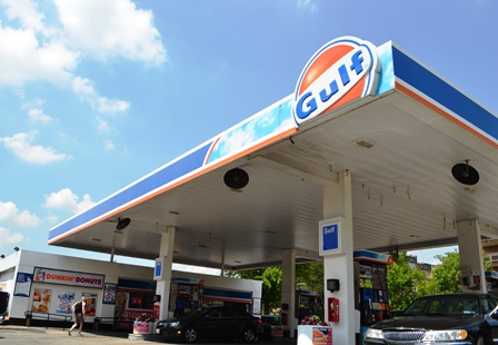 The Gulf gas station