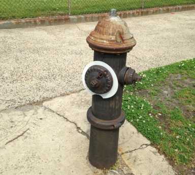 White Circle Hydrant