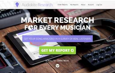 Audiokite Homepage 1