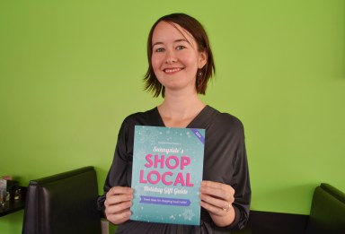 Rachel Thieme, executive director of the Sunnyside Shines BID, hopes the first-ever Shop Local Holiday Gift Guide will encourage residents to shop locally for the holidays.