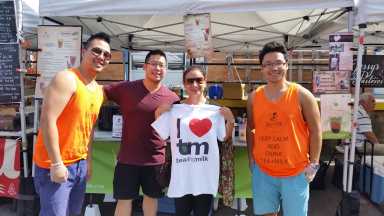 Tea and Milk owners Mathew Wong, Wilson Ng and Kendy Ng, signed the lease on Dec. 2 for their first shop in Astoria.