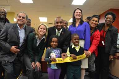 Cutting the ribbon 2