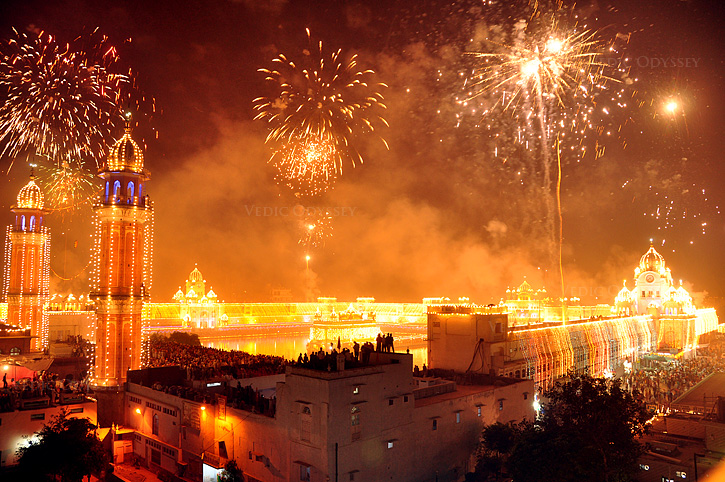 Fireworks go off in celebration of Diwali, a holiday that will now be recognized by the Department of Education.