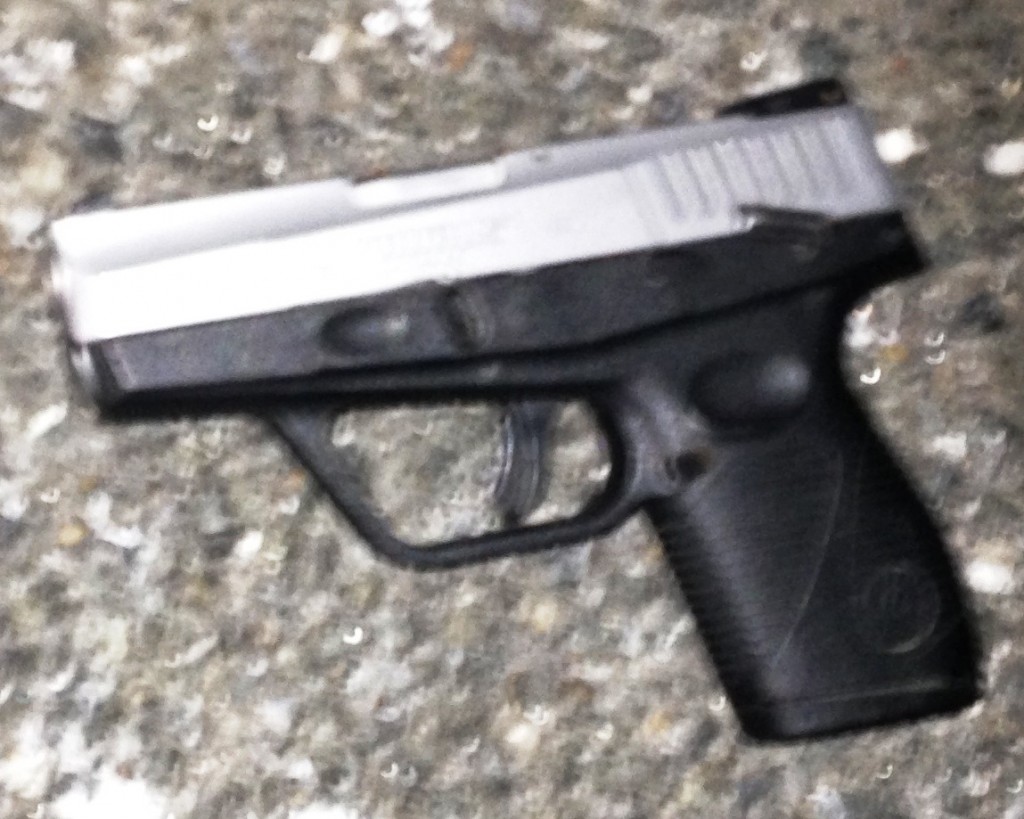 A Taurus 9mm semiautomatic handgun that was also obtained.
