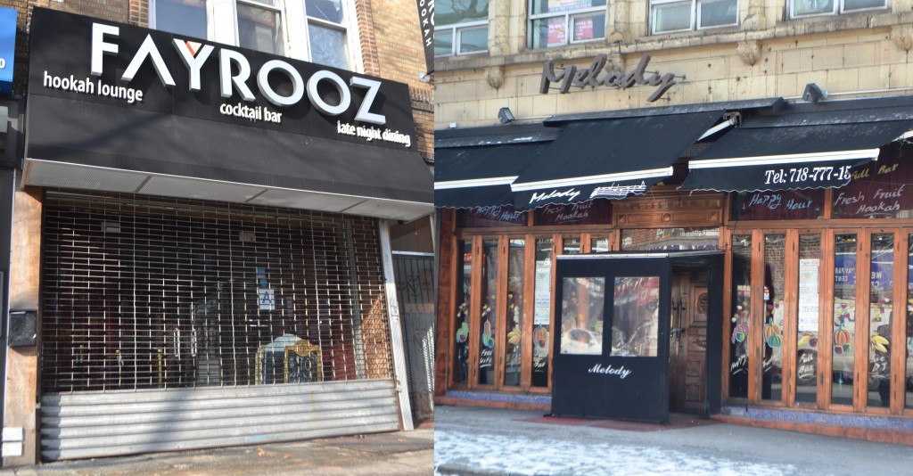 Fayrooz Hookah Lounge and Bar, and Melody Lounge in Astoria were two of four Queens hookah bars found to be selling substances with tobacco to patrons.