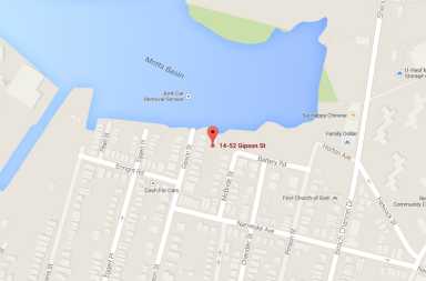 Human remains were found inside a bag at 14-52 Gipson St. on Monday morning.