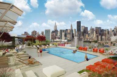 Rooftop pool