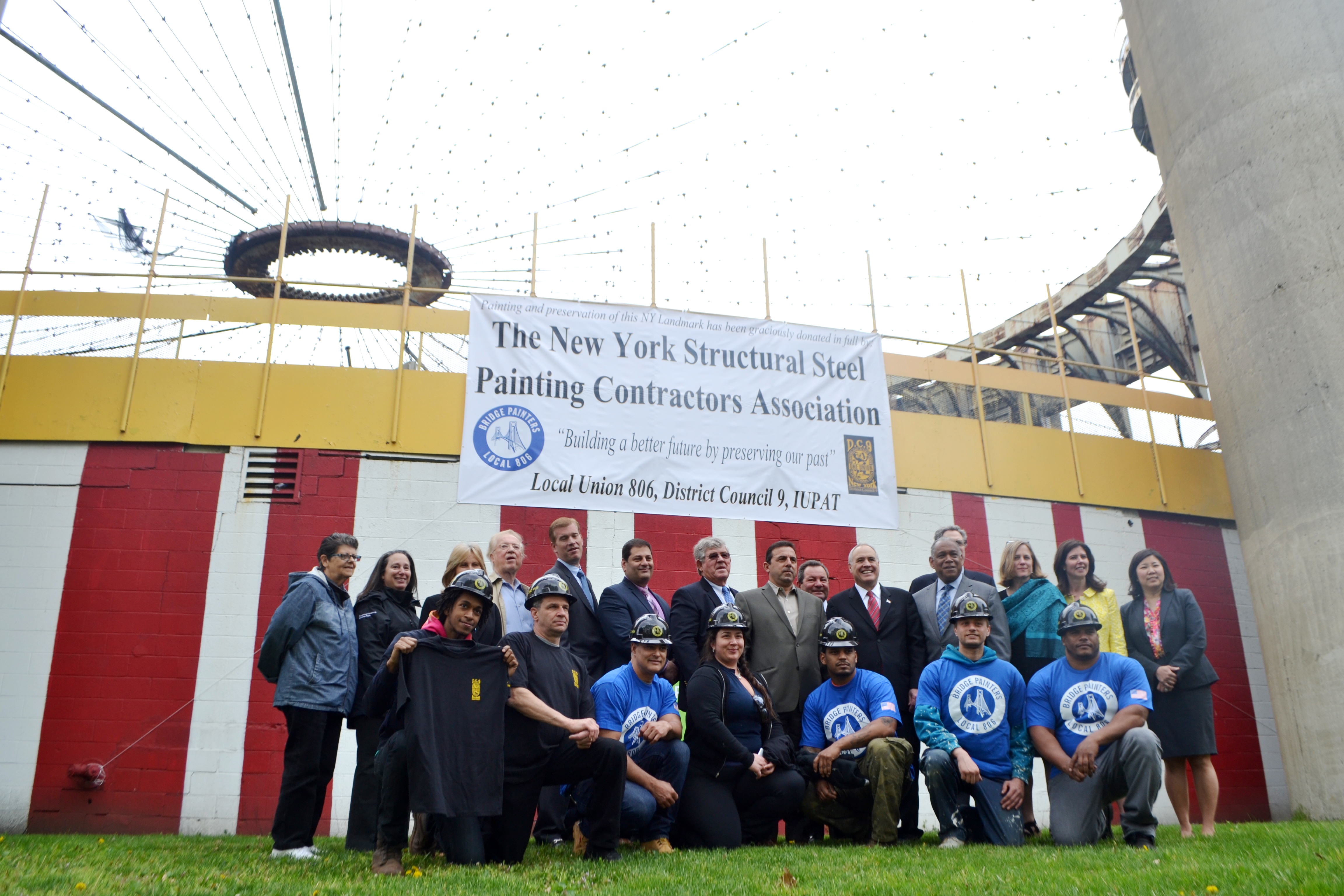 The Parks Department and Queens Borough President Melinda Katz announced Wednesday plans to repaint the Tent of Tomorrow.