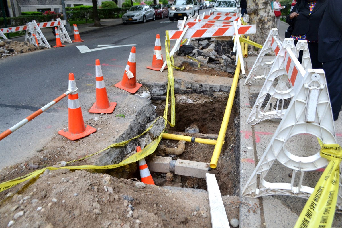 Residents on 80th Street in Jackson Heights are calling on National Grid to fix "dangerous holes" left unattended.