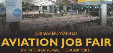 Aviation job fair flyer