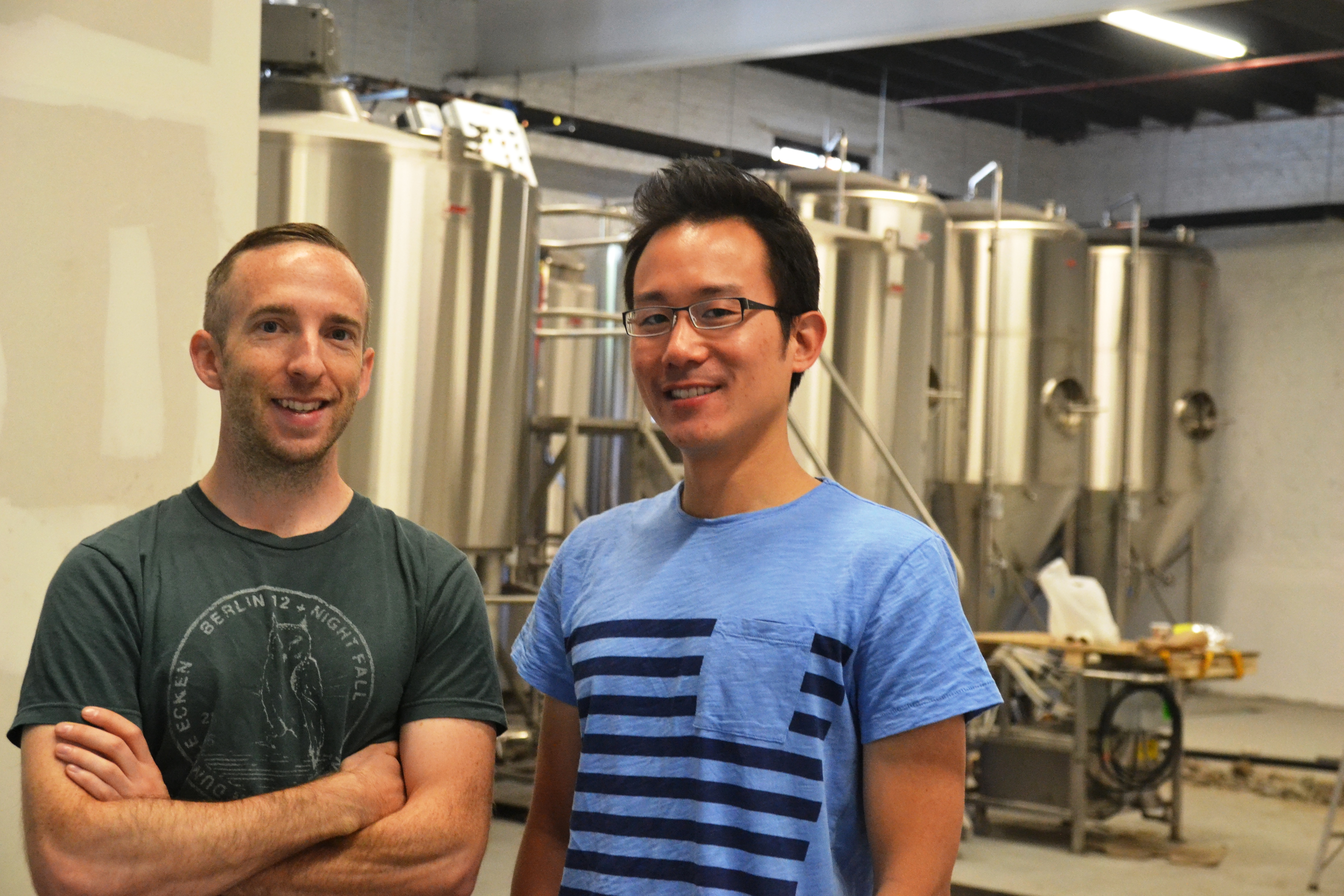 Finback Brewery founders Kevin Stafford and Basil Lee.