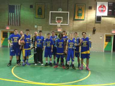 St. Athanasius, the 2014-15 17U junior division champions.