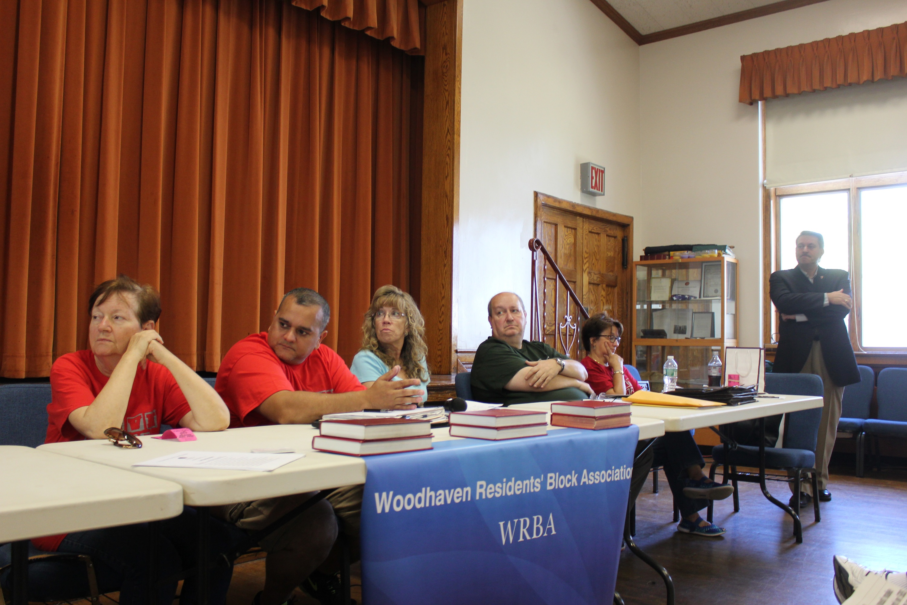 State Senator Joseph Addabbo (far right) joined members of the Woodhaven Residents Block Association (WRBA) to discuss Select Bus Service at their monthly town hall meeting on Saturday