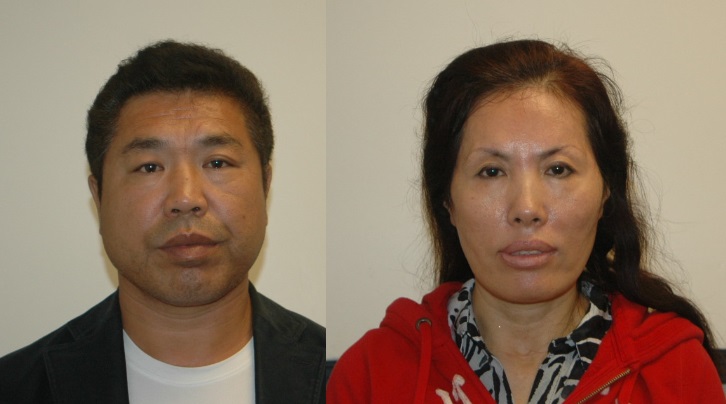 Zhaowei Yin (left) and his wife Shuwen Ai (right) were arrested Thursday and later arraigned on charges including sex trafficking and promoting prostitution.