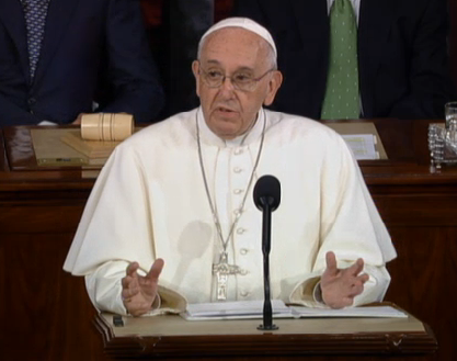 Pope Francis addressed a joint session of Congress Thursday morning on Capitol Hill.