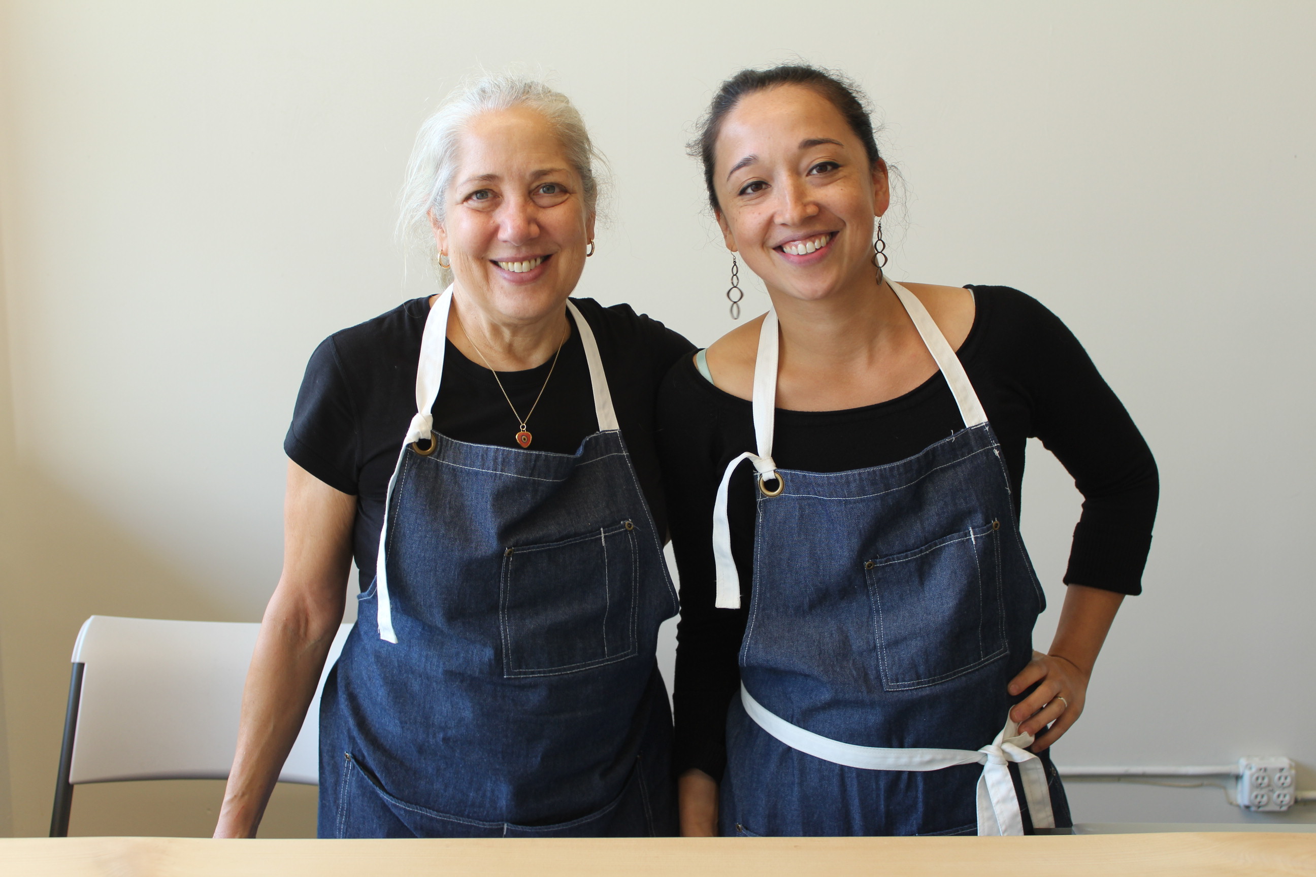 Tonice Sgrignole (left) and Katrina Schultz Richter are the duo behind Good Neighbor Queens, a local farm-to-grocer food market and culinary workshop space.