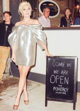 Lady Gaga attended the opening of Astoria Restaurant The Pomery on Tuesday.