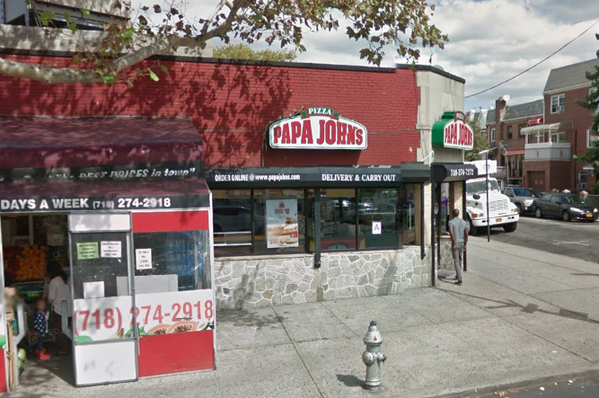 The owner of this Woodside Papa John's has just been named in a suit to pay workers back wages.