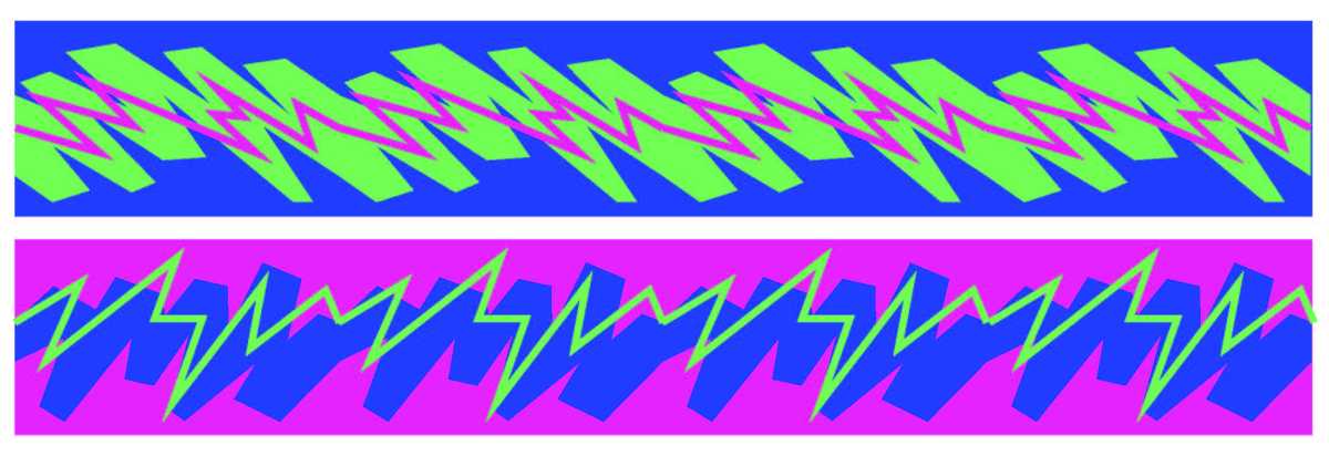 Volunteers will embark on a beautification project to paint a barrier around a bike lane in Long Island City this week with this design by Parsons graduate student Jessie Contour.