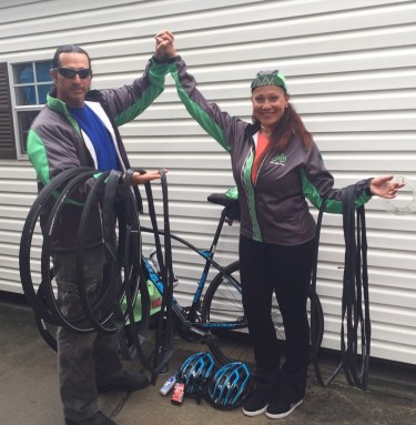 Jack and Corrine Wlody from Howard Beach want to inspire people through their cycling.