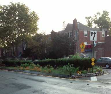 One of the many center malls in Laurelton maintained by local residents.