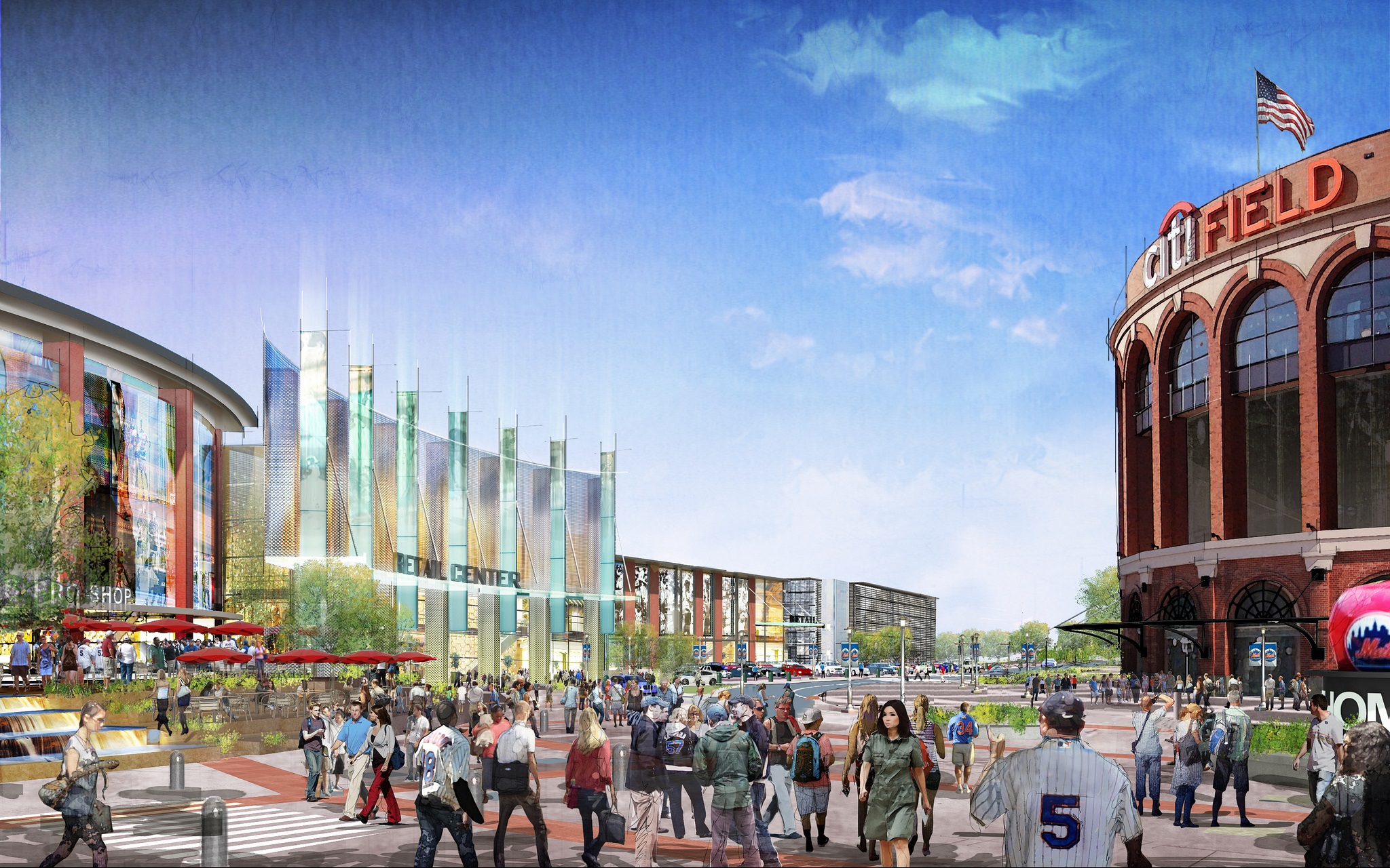 The Willets Point redevelopment plan calls for eventually constructing housing units and a mega mall near Citi Field.