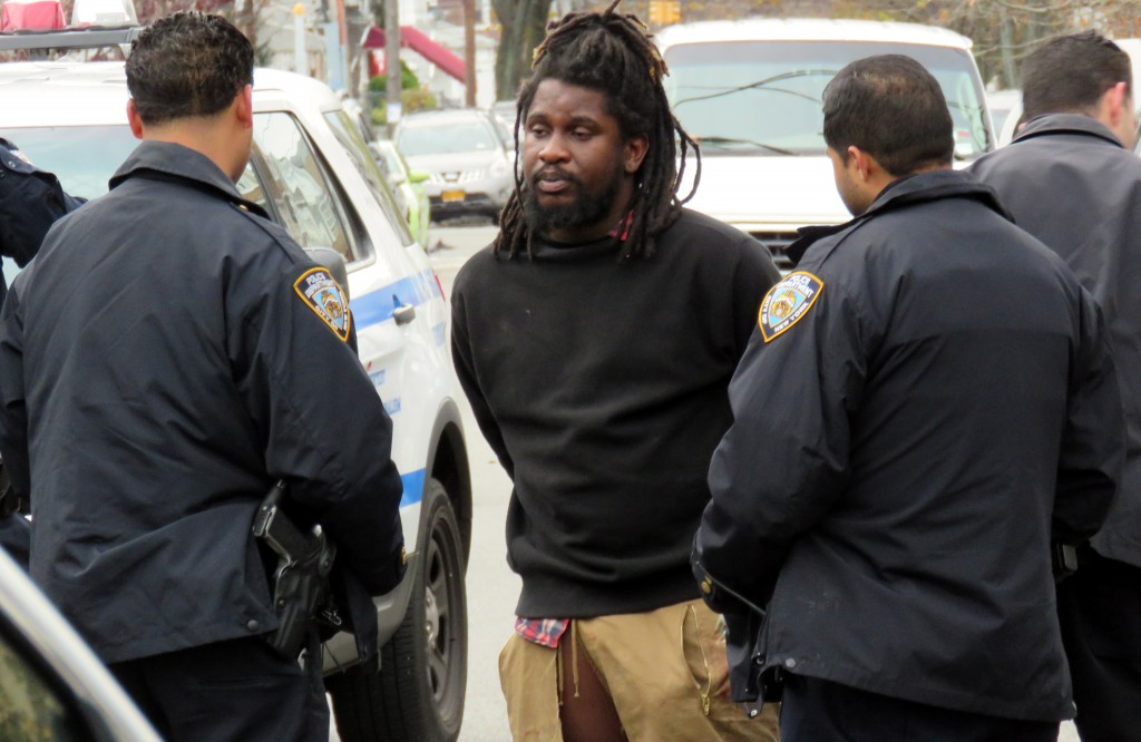 A suspect, later identified as Cloyd Clarke of Jamaica, allegedly threatened two cab drivers with a machete in Ozone Park on Sunday morning.