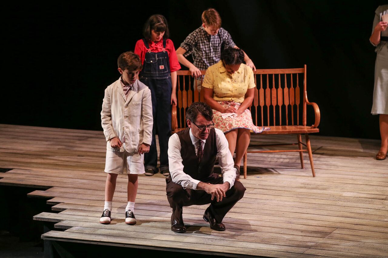 Harper Lee’s masterpiece “To Kill a Mockingbird” challenges our American conscience at the Queens Theatre.