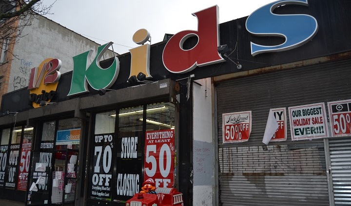 1/2 Price Kids on Myrtle Avenue in Ridgewood will be closing by the end of the year.