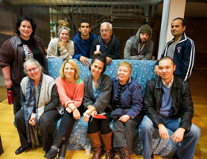 Libby Mislan and the participants in the "Inside Norman Street" project.