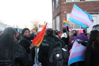 LGBT members rally for Jax Heights transgender woman