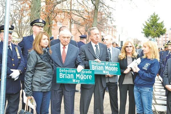 Street renamed for fallen Office Brian Moore