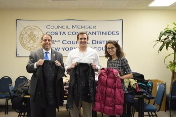 Astoria leaders collect donated coats and toys for the holidays
