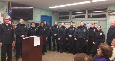 The 111th Precinct Community Council welcomed 11 new officers added to the Bayside-based force at its Tuesday meeting.