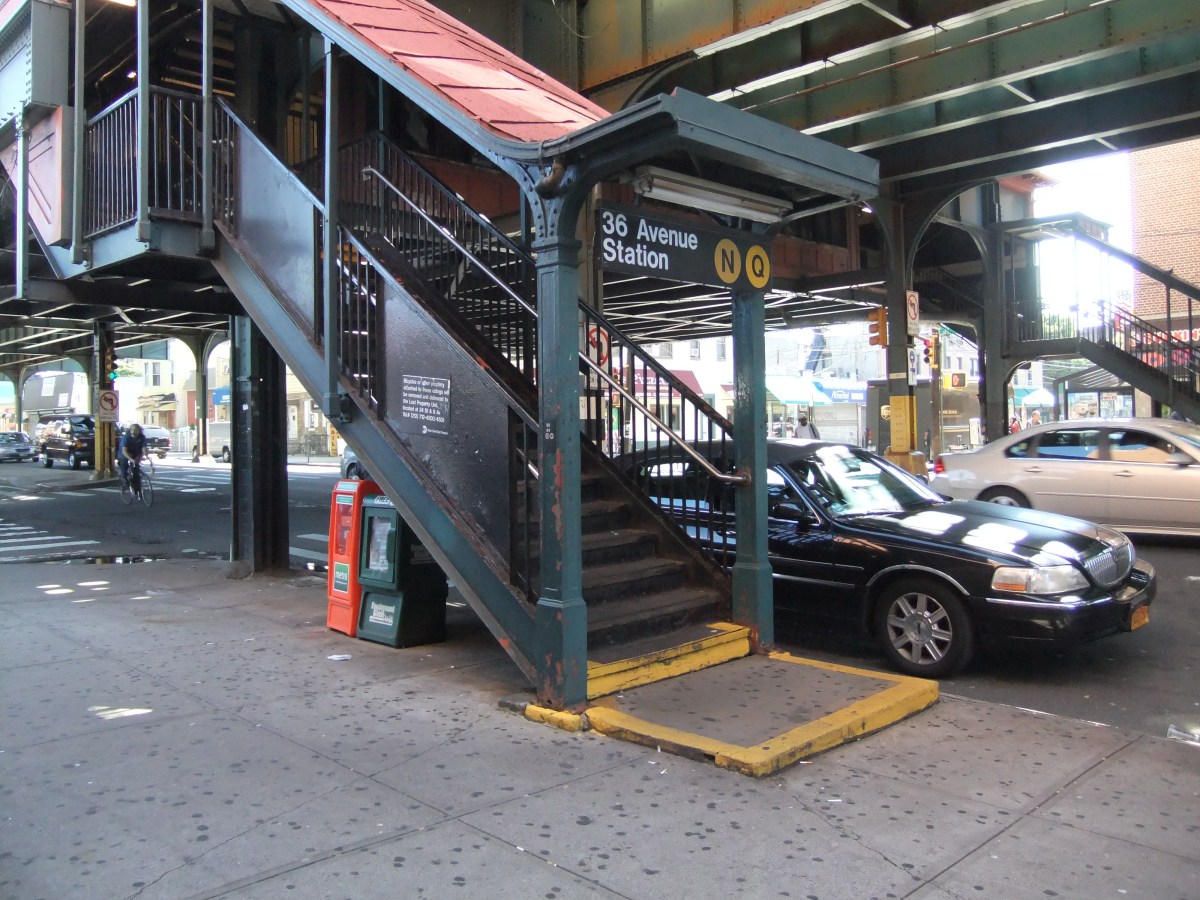 The 36th Avenue station in Astoria is one of seven subway stops in Queens that Governor Andrew Cuomo wants the MTA to quickly redesign and rebuild as part of his 2016 agenda.