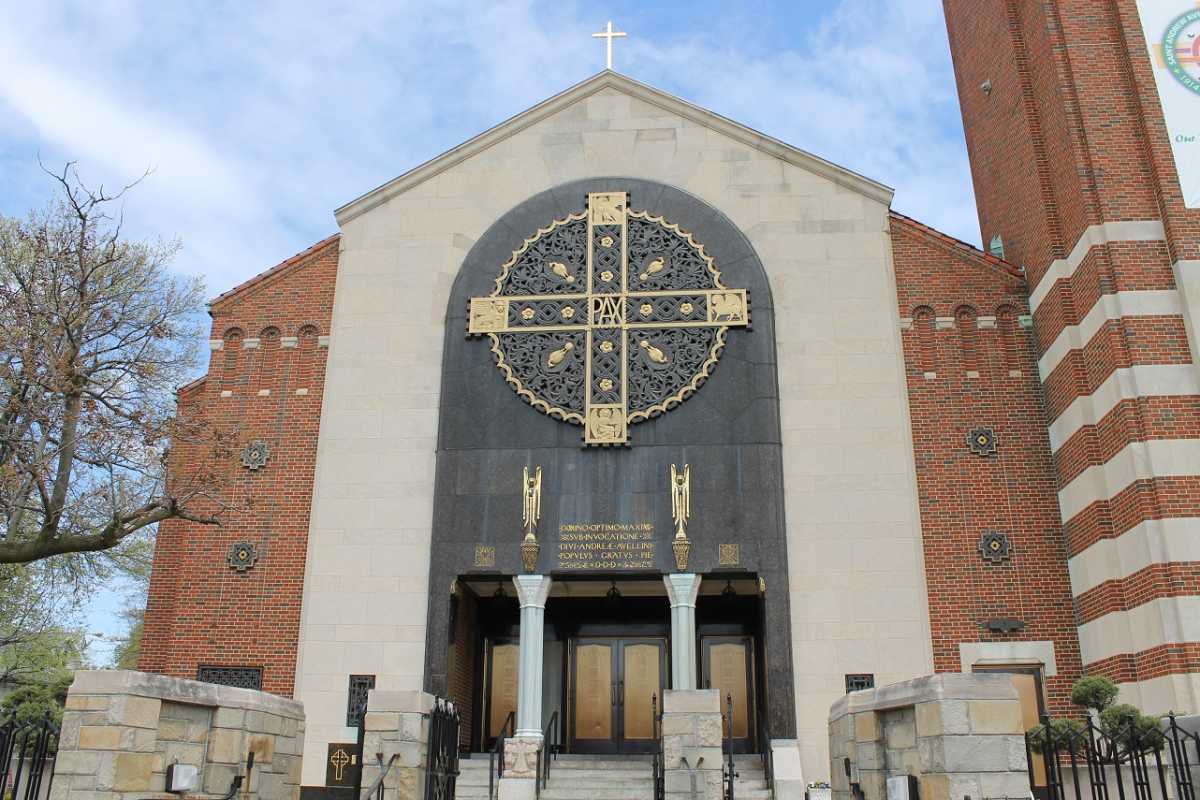 The incident took place in Flushing's St. Andrew Avellino Catholic Church.