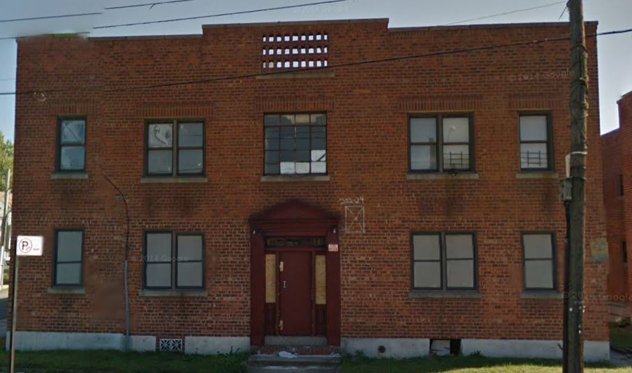 One of the abandoned buildings on Hollis Avenue near 203rd Street where, it was rumored, the city considered creating a homeless shelter.