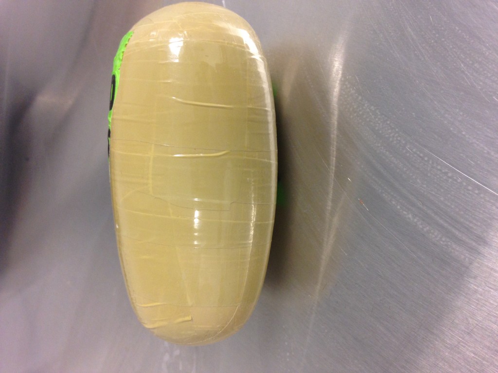 This vaginal insert recovered from a Queens woman at JFK Airport was found to contain a half-pound of cocaine, according to authorities.