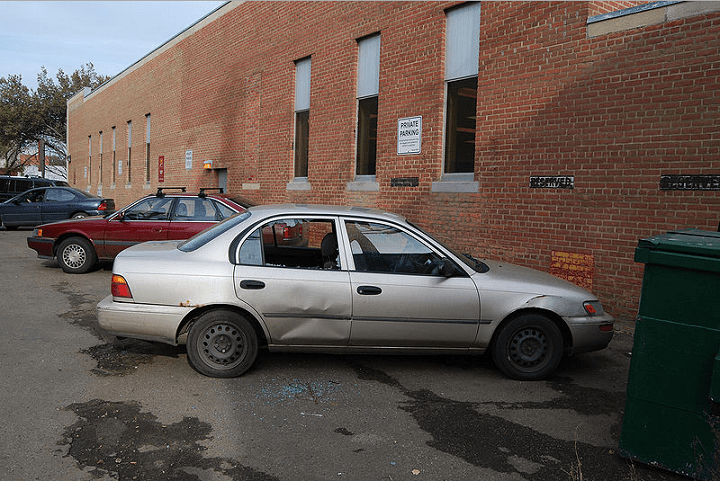 broken car